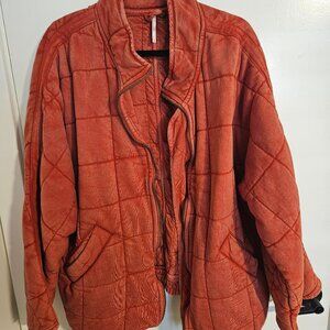 Free People Dolmain Quilted Knit Jacket